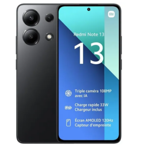 Redmi Note 13 Noir, 8 GO + 256 GO