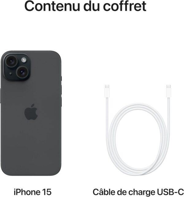 iPhone 15 128 Go - Noir – Image 4