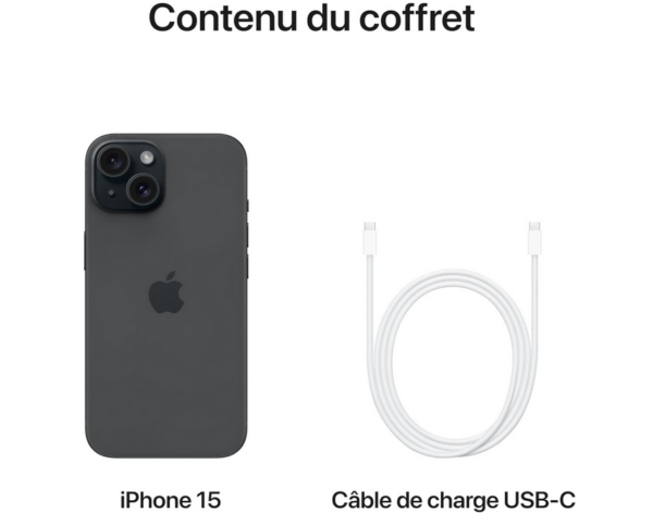 iPhone 15 128 Go - Noir – Image 6